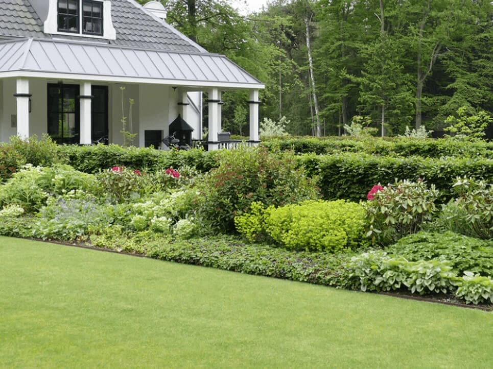 Gazononderhoud in de tuin